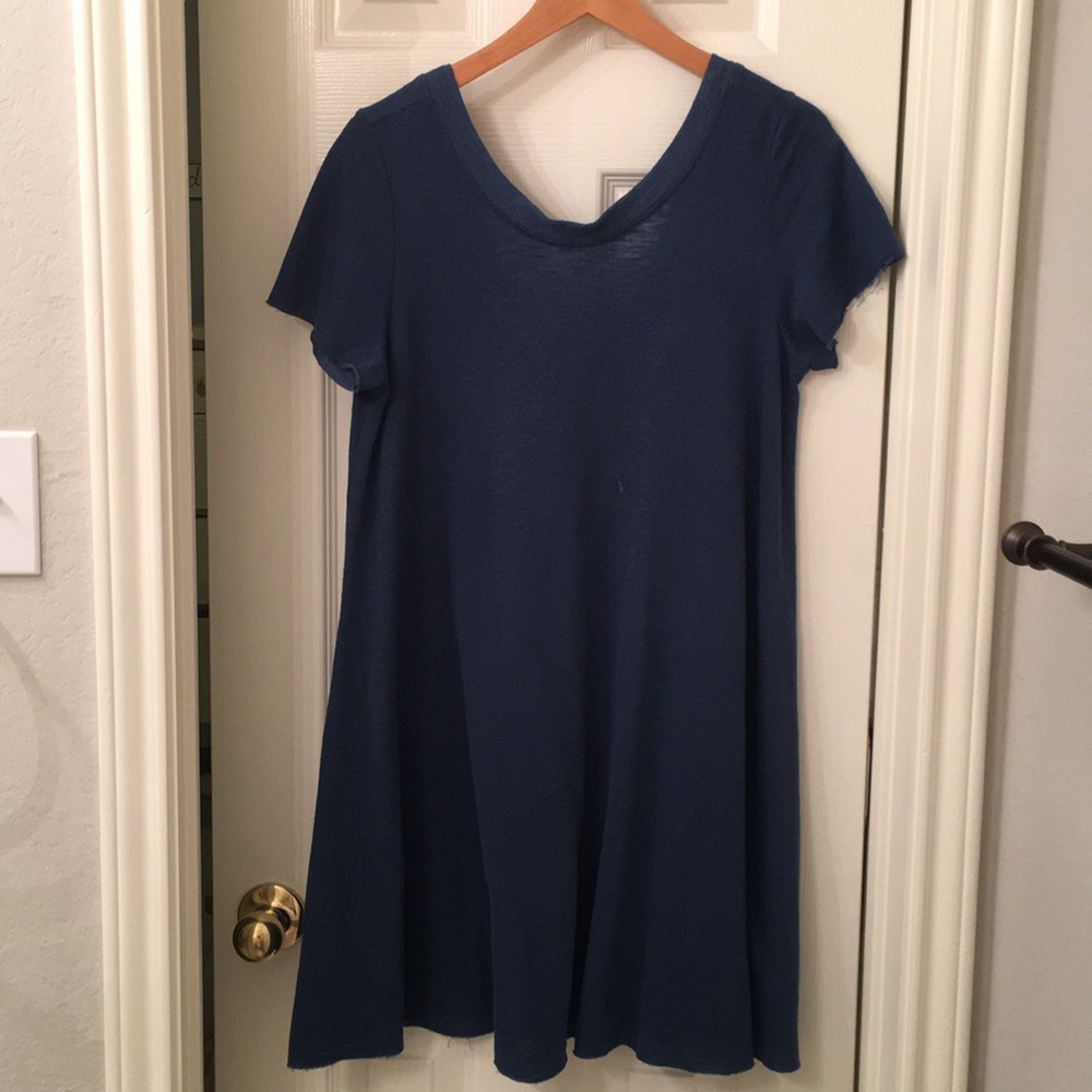 Navy blue T-shirt dress